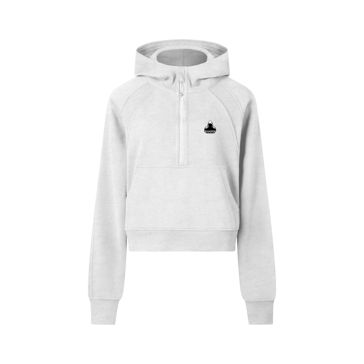 SHADOW ORIGIN - Unisex Cropped Half-Zip Hoodie