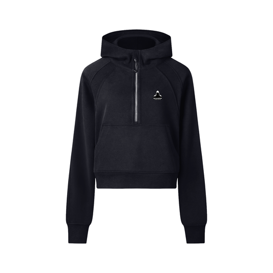 SHADOW ORIGIN - Unisex Cropped Half-Zip Hoodie