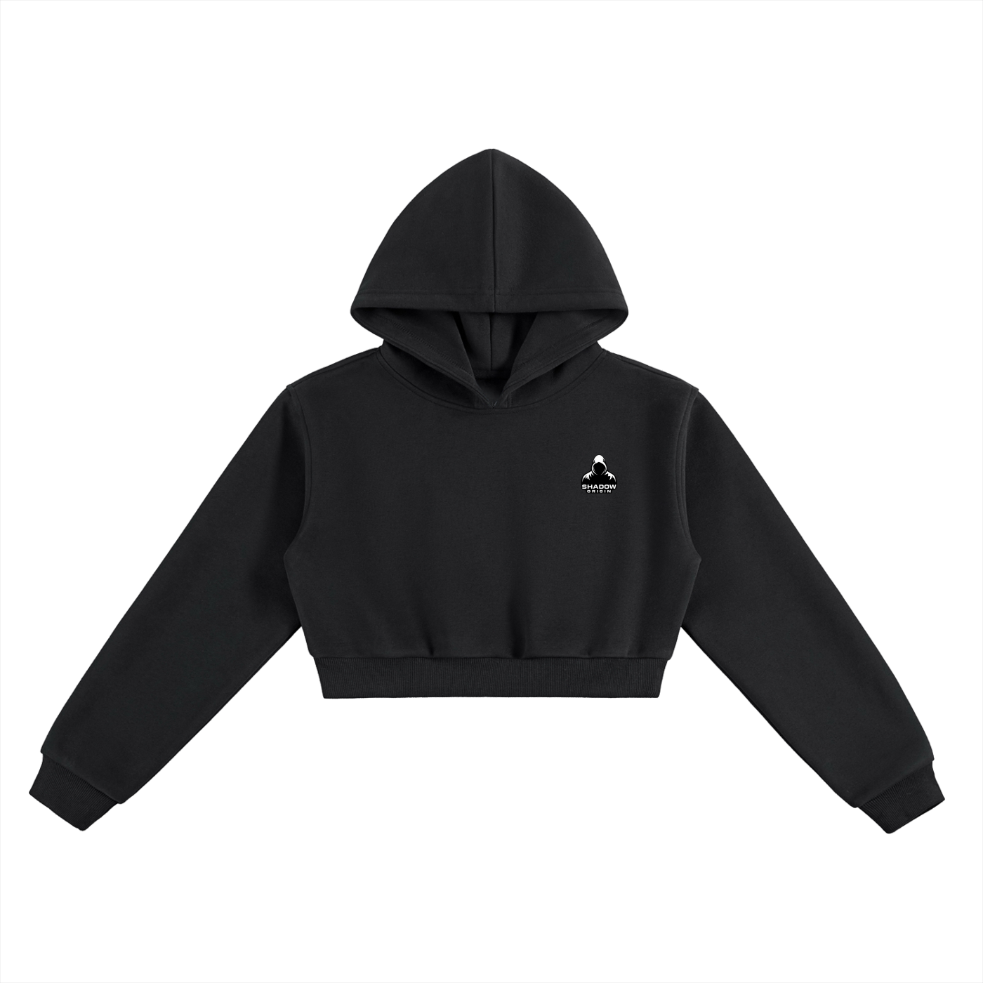 SHADOW ORIGIN - Cropped Hoodie